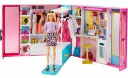 Mattel Barbie Fashionistas: Garderobă de vis cu păpușă blondă și accesorii (GBK10)