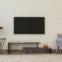 Kalune Design Ovit fekete-antracitszürke tv állvány 120 x 45 x 30 cm (854KLN3014)