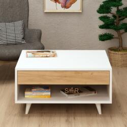 MOD Design Silla tölgy-fehér dohányzóasztal 80 x 40 x 80 cm (811MDD2809)