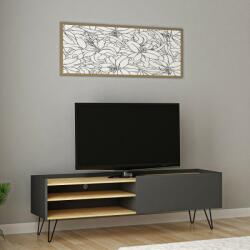 Arnetti Veronica tölgy-antracitszürke tv állvány 120 x 49 x 33 cm (550ARN2115)