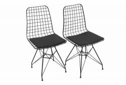 Plass Design fekete szék szett (2 darab) (562PSD1105)