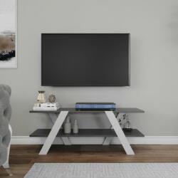 Kalune Design April fehér-antracitszürke tv állvány 120 x 45 x 33 cm (854KLN3024)