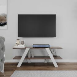 Kalune Design April fehér-dió tv állvány 120 x 45 x 33 cm (854KLN3022)