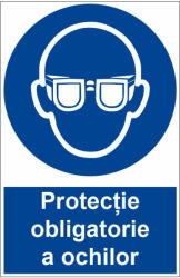 Sticker indicator Protectie obligatorie a ochilor