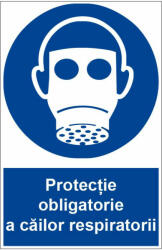  Sticker indicator Protectie obligatorie a cailor respiratorii 2