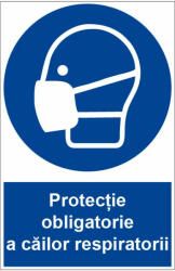  Sticker indicator Protectie obligatorie a cailor respiratorii