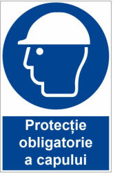 Sticker indicator Protectie obligatorie a capului