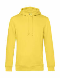 B&C Collection Férfi kapucnis hosszú ujjú organikus pulóver B and C Organic Hooded S, Sárga fizz