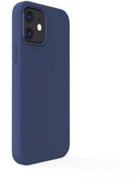 Lemontti Husa Lemontti Husa Liquid Silicon iPhone 12 Mini Dark Blue (protectie 360°, material fin, captusit cu microfibra) (LEMCLSXIIMDB) - vexio