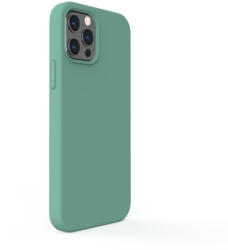 Lemontti Husa Lemontti Husa Liquid Silicon iPhone 12 Pro Max Forest Green (protectie 360°, material fin, captusit cu microfibra) (LEMCLSXIIPMFG) - vexio