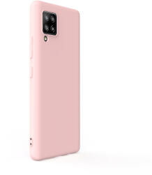 Lemontti Husa Lemontti Husa Silicon Soft Slim Samsung Galaxy A42 Pink Sand (material mat si fin, captusit cu microfibra) (LEMSSA42PS) - vexio