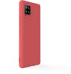 Lemontti Husa Lemontti Husa Silicon Soft Slim Samsung Galaxy A42 Santa Red (material mat si fin, captusit cu microfibra) (LEMSSA42SRD) - vexio