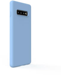 Lemontti Husa Lemontti Husa Silicon Soft Slim Samsung Galaxy S10 G973 Light Blue (material mat si fin, captusit cu microfibra) (LEMSSS10LB) - vexio