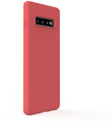 Lemontti Husa Lemontti Husa Silicon Soft Slim Samsung Galaxy S10 Plus G975 Santa Red (material mat si fin, captusit cu microfibra) (LEMSSS10PSRD) - vexio