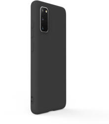 Lemontti Husa Lemontti Husa Silicon Soft Slim Samsung Galaxy S20 Black (material mat si fin, captusit cu microfibra) (LEMSSS20BK) - vexio