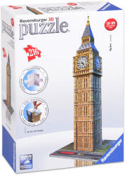 Ravensburger 3D Пъзел Ravensburger от 224 части - Биг Бен (12554)