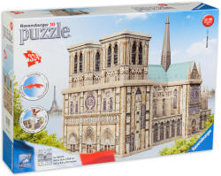 Ravensburger Puzzle 3D Ravensburger din 324 de piese - Catedrala Notre-Dame (12523)