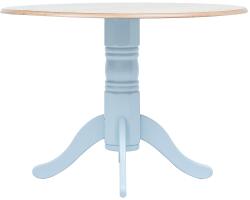 vidaXL Masă de bucătărie, gri și maro, 106 cm, lemn masiv de hevea (247355)