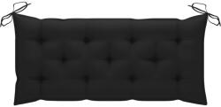 vidaXL Pernă bancă de grădină, negru, 120x50x7 cm, material oxford (314951)