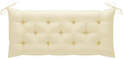 vidaXL Pernă bancă de grădină, alb crem, 120x50x7 cm, textil oxford (314946)