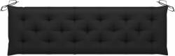 vidaXL Pernă bancă de grădină, negru, 180x50x7 cm, material oxford (314975)