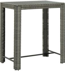 vidaXL Masă de bar de grădină, gri, 100 x 60, 5 x 110, 5 cm, poliratan (45875)