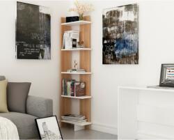 Zena Home Als tikfa-fehér könyvespolc 45 x 170 x 22 cm (875ZNA3605)