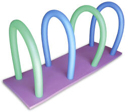 Tactic Sport Úszószőnyeg alagút 4 db vízinudlival 150x50x4, 5cm