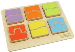 Masterkidz Puzzle sortator forme si culori, din lemn, +2 ani, Masterkidz, pentru gradinite (ME03850)