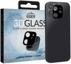 Eiger Husa Eiger Folie Sticla Camera 3D Glass iPhone 12 Mini Clear Black (9H, 0.33mm) (EGSP00684) - vexio