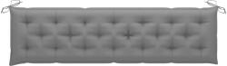 vidaXL Pernă de bancă de grădină, gri, 200x50x7 cm, textil oxford (314981)
