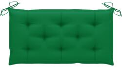 vidaXL Pernă bancă de grădină, verde, 100x50x7 cm, material oxford (314937)