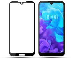 Temp-glass6312786 Huawei Y5 (2019) teljes lefedettséget biztosító Karcálló, ütésálló kijelzővédő üvegfólia kerettel, tempered glass, törlőkendővel (Temp-glass6312786)