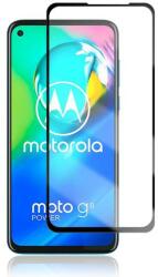 Temp-glass6312803 Motorola Moto G8 Power teljes lefedettséget biztosító Karcálló, ütésálló kijelzővédő üvegfólia kerettel, tempered glass, törlőkendővel (Temp-glass6312803)