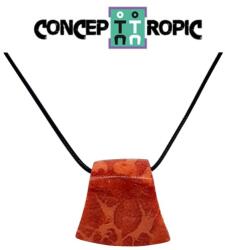  Pandantiv Coral Rosu de Forma Topor - 28-29 x 27-32 mm - 1 Buc