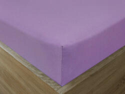 Goldea cearceaf de pat jersey cu elastic - violet deschis 160 x 200 cm