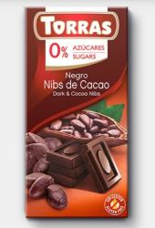 TORRAS Étcsokoládé kakaóbabtörettel 75 g