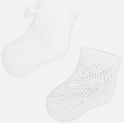  Mayoral 2db-os zokni szett (82 Blanco, 3 hónap - 62 cm)