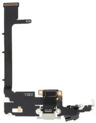  tel-szalk-1924917 Apple iPhone 11 Pro Max töltőcsatlakozó port, flexibilis kábel / töltő csatlakozó flex ezüst (tel-szalk-1924917)