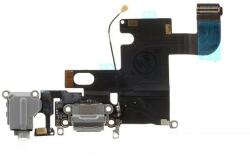  tel-szalk-1924936 Apple iPhone 6 OEM töltőcsatlakozó port, flexibilis kábel / töltő csatlakozó flex sötét szürke (tel-szalk-1924936)