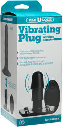 Doc Johnson VAC-U-LOCK Vibrating Plug with Remote