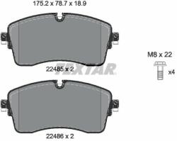 TEXTAR set placute frana, frana disc TEXTAR Q+ 2248503 (2248503)