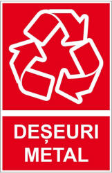  Sticker indicator Deseuri metal