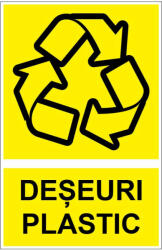 Sticker indicator Deseuri plastic