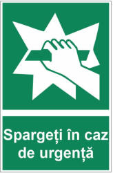 Sticker indicator Spargeti in caz de urgenta