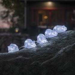 Konstsmide Figurina luminoasa Konstsmide LED Acrylic Set de 5 Soricei 40 LED-uri alb rece (6274-203) Decoratiune camera copii