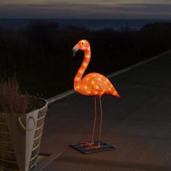 Konstsmide LED Acrylic Flamingo, 48 LEDuri Amber (7318302728038)