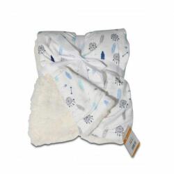 Cangaroo Бебешко одеяло Cangaroo - Shaggy, 75 х 105 cm, синьо (108061) - baby
