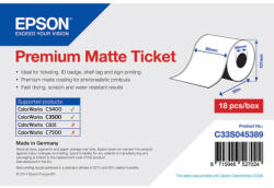 Epson prémium matt "ticket", 80 mm * 50 méter (rendelési egység 18 tekercs/doboz) (C33S045389) - dunasp