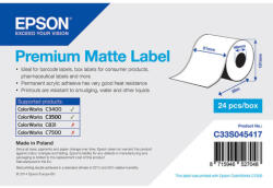 Epson prémium matt papír, folyamatos címke, 51 mm * 35 méter (rendelési egység 24 tekercs/doboz) (C33S045417) - dunasp